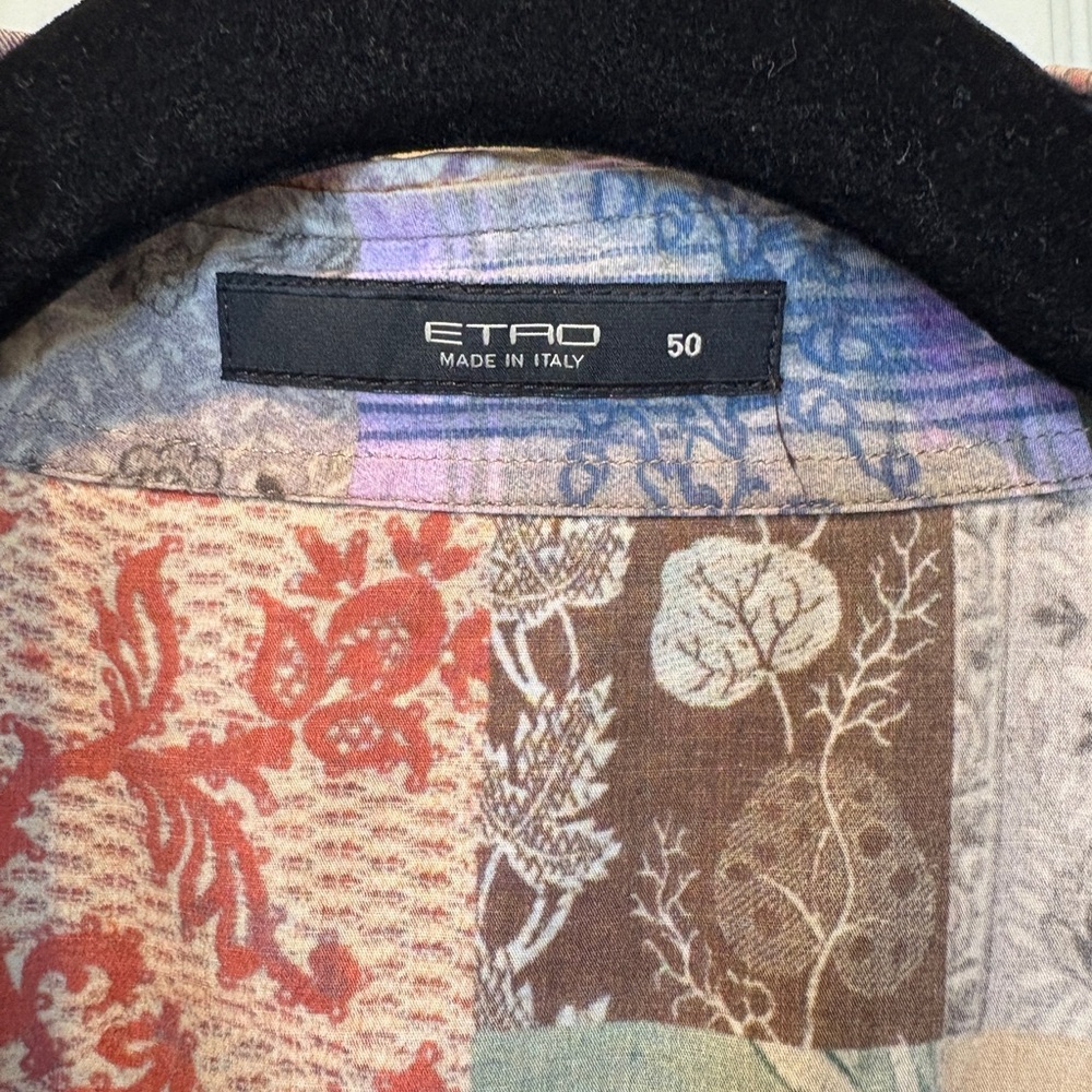 Etro Multicolor Patchwork Casual Shirt - image 3